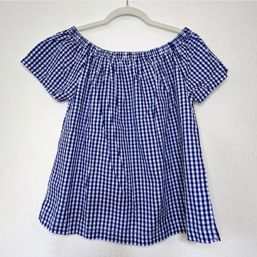 Velvet Heart Gingham Off the Shoulder Top Size Medium - Picture 2 of 6
